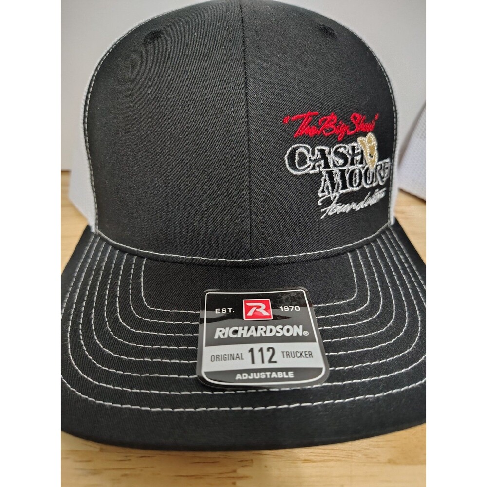 Richardson 112 The Big Show 6 Panel Lot Of 2 Snapback Mesh Hat Black White NEW - Picture 4 of 6